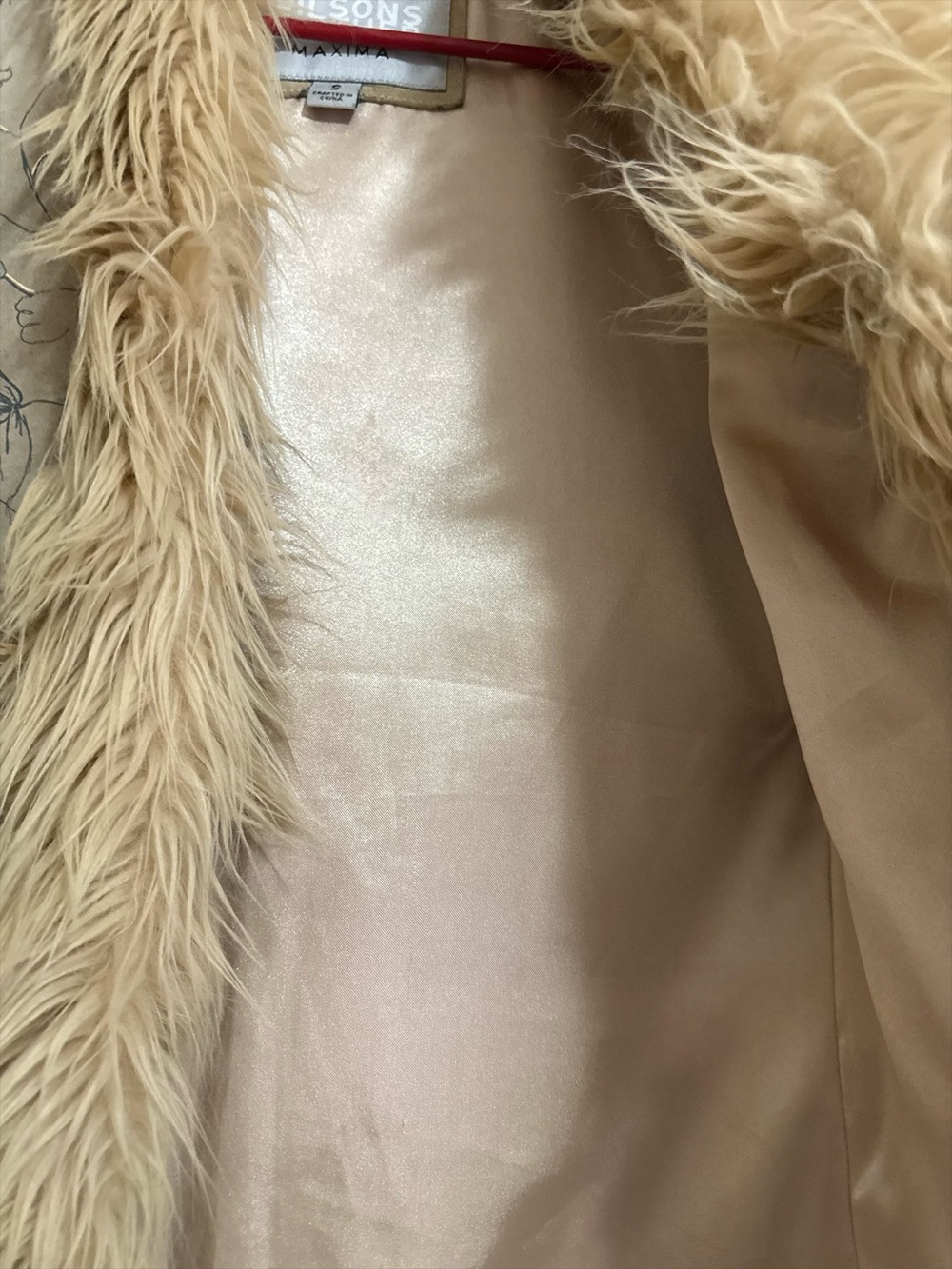 ✨ VINTAGE WILSONS LEATHER MAXIMA FLORAL COAT ✨ Size Small - Picture 8 of 14